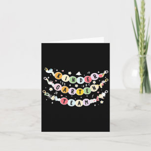 Tarjeta Profesora de pulsera de amistad para profesores de