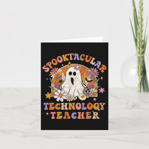 Tarjeta Profesora de Tecnología Spooktacular Feliz Mamá de