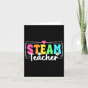 Tarjeta Profesora De Vapor De Vuelta A La Escuela