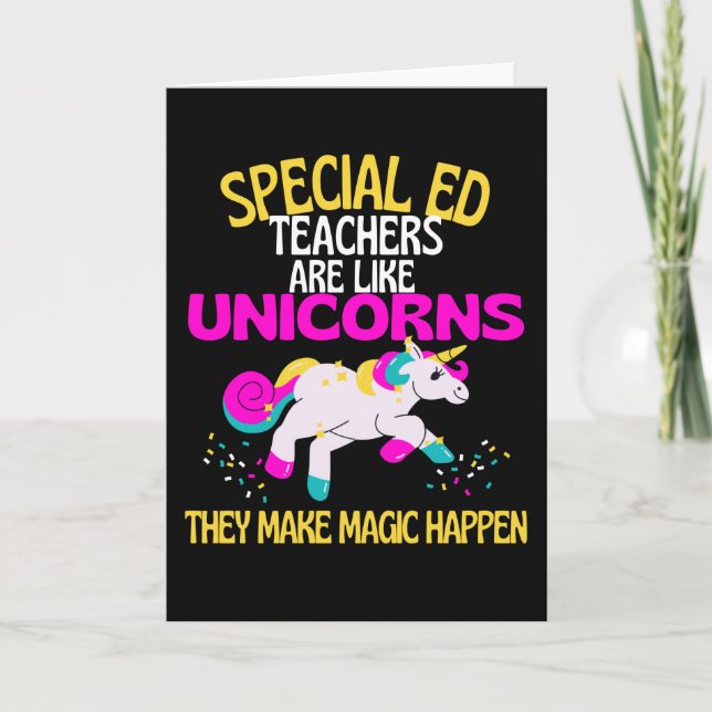 Tarjeta Profesores Especiales Unicorn , Magnífico Unicorni (Anverso)