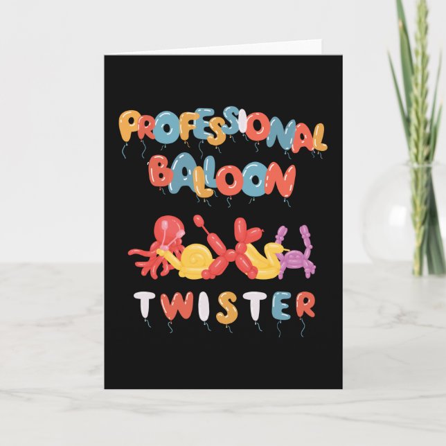 Tarjeta Professional Balloon Twister Balloon (Anverso)