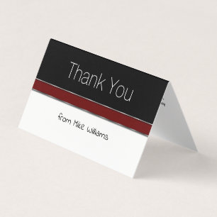 Tarjeta Professional Mini Gracias Notas Elegante Diseño