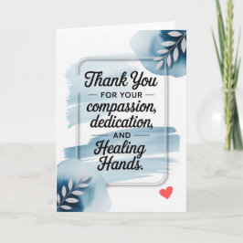 Tarjeta Professional Thank You Card for Doctor