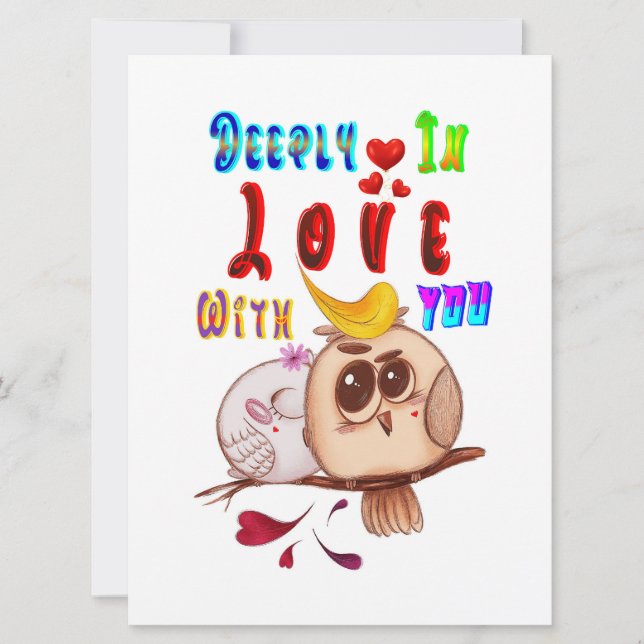 Tarjeta Profundamente Enamorado De Ti (Anverso)