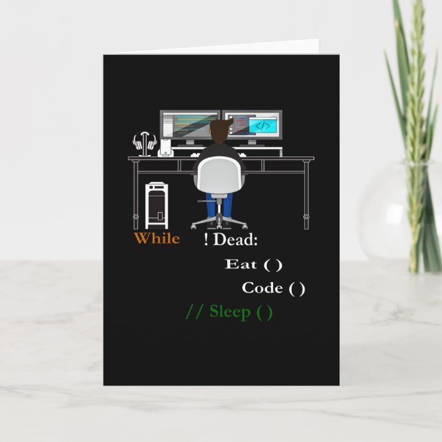 Tarjeta Programador de equipos y desarrollador (Anverso)