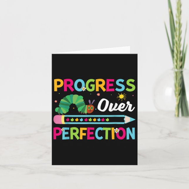 Tarjeta Progreso Motivacional Sobre La Perfección De Vuelt (Anverso)