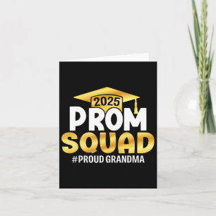 Tarjeta Prom Squad 2025 Graduado Prom Cl De 2025 Orgulloso