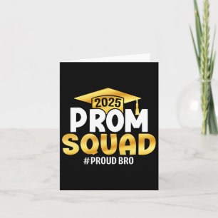 Tarjeta Prom Squad 2025 Graduado Prom Cl De Orgullo Orgull