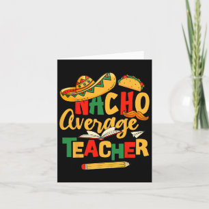 Tarjeta Promedio De Nacho Mexicano De Cinco De Mayo En La
