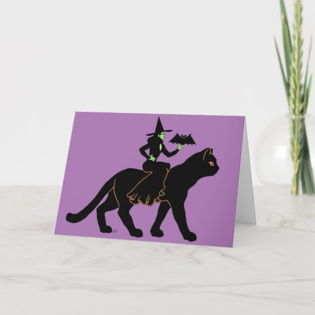 Tarjeta "promenade" de Halloween (Anverso)