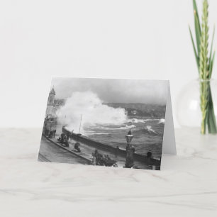 Tarjeta "promenade" en Douglas, comienzo del siglo XX