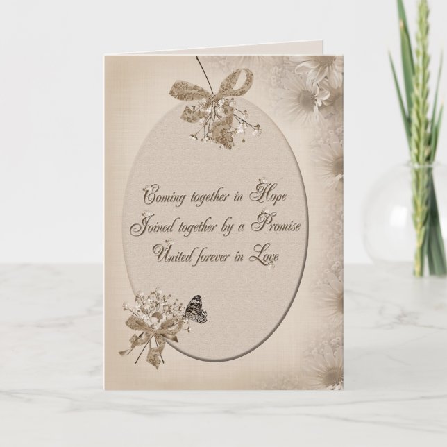 Tarjeta Promesa boda De Amor (Anverso)