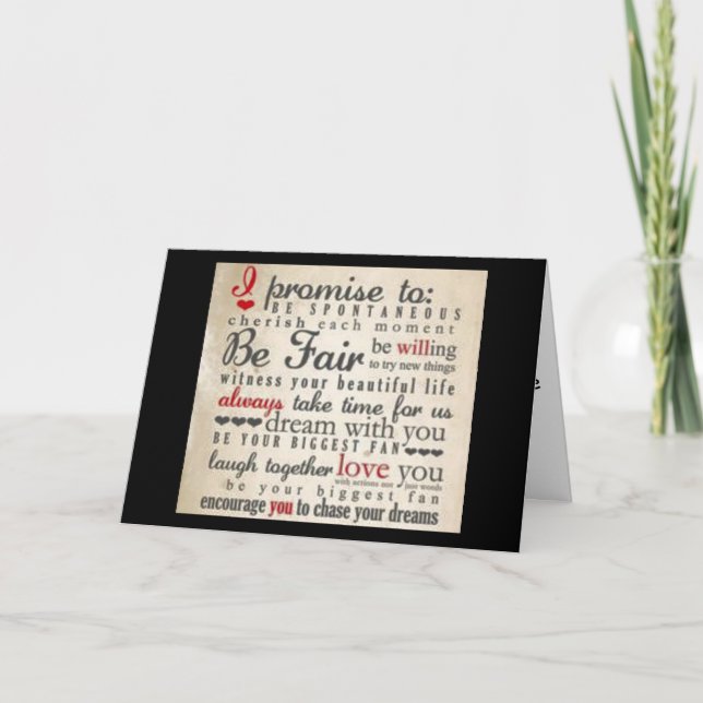 TARJETA PROMESA DE BRIDE/GROOM A CADA HOGAR EN SU DÍA (Anverso)