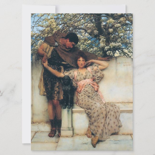 Tarjeta Promesa de primavera (Novia y Novia) (Anverso)