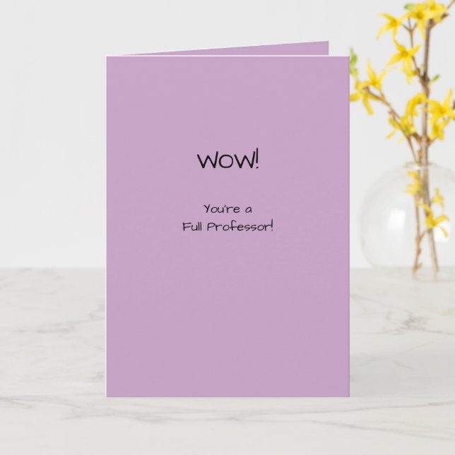 Tarjeta Promoción académica del profesor completo felicita (flor amarilla)