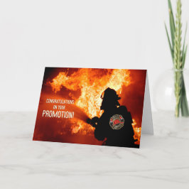 Tarjeta Promoción al Congrato del Jefe Adjunto de Bomberos