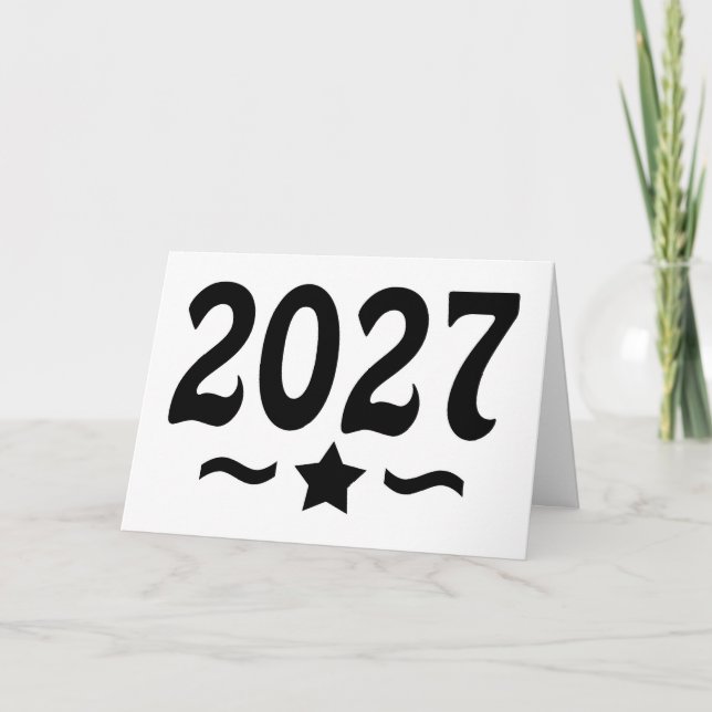 Tarjeta Promoción de la clase de 2027 graduación (Anverso)