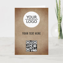 Promoción de texto personalizado con código QR y l
