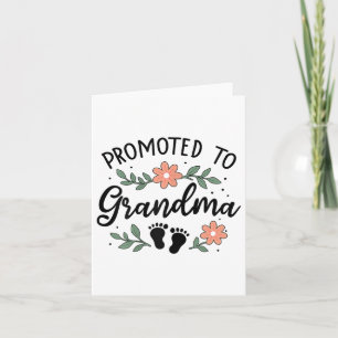 Tarjeta Promocionado A La Abuela - Gracioso Primer Nieto A