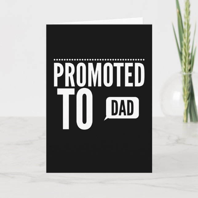 Tarjeta Promocionado A Papá Nuevo (Anverso)