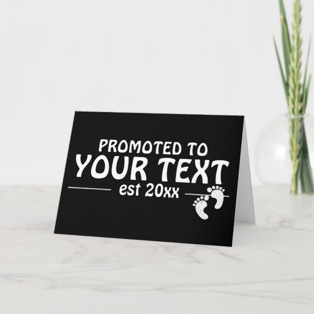 Tarjeta Promocionado personalizado a papi mamá familia abu (Anverso)
