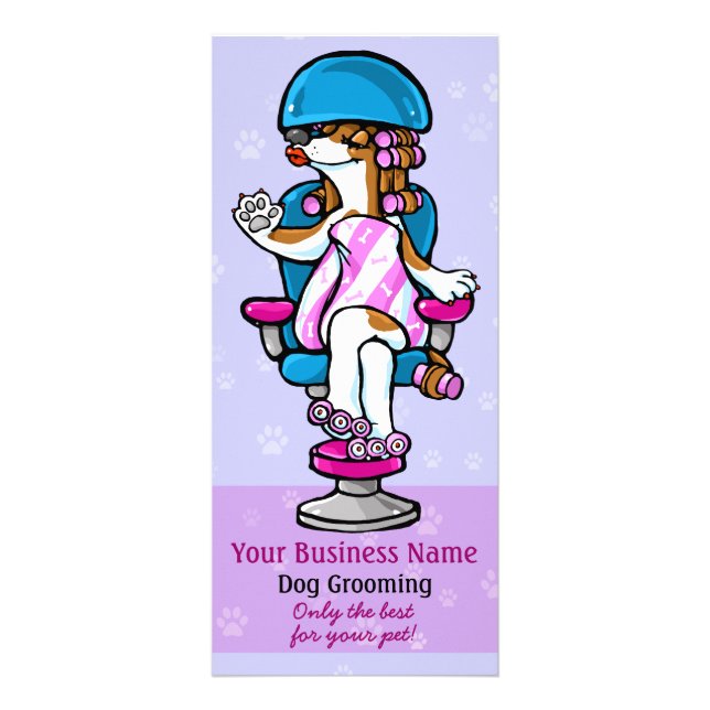 Tarjeta promocional de Dog Grooming Service (Frente)