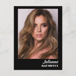 Tarjeta promocional de talento | Foto y logotipo p