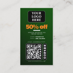 Tarjeta promocional de venta/etiqueta de precio de