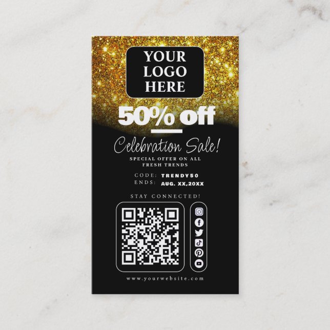 Tarjeta promocional de venta/etiqueta de precio de (Anverso)