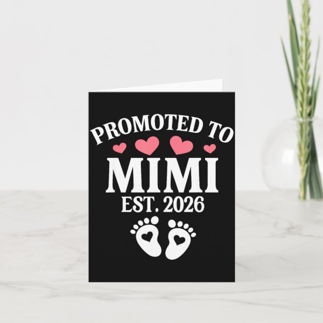 Tarjeta Promoted To Mimi 2026 Proud Mimi 2026 Announcement (Anverso)