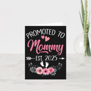 Tarjeta Promovido Por Primera Vez A Mamá Día de la Madre E