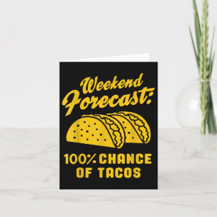 Tarjeta Pronóstico de fin de semana 100% de probabilidad d