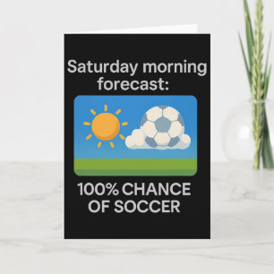 Tarjeta Pronóstico del sábado por la mañana 100% de posibi