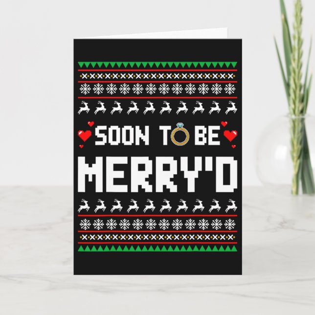 Tarjeta Pronto los Navidades de Merry involucraron a la pa (Anverso)
