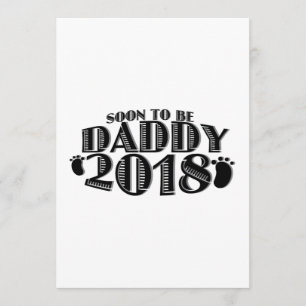 Tarjeta Pronto para ser nuevo día de padre del regalo del