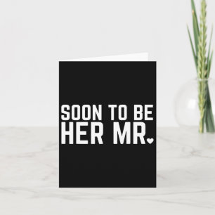 Tarjeta Pronto Será Su Futuro Esposo Groom Boda Mar