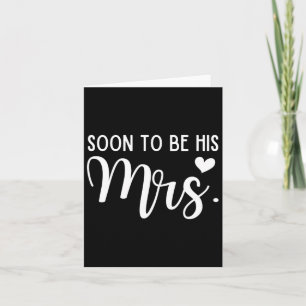 Tarjeta Pronto Será Su Sra. Bride Y Su Pareja Matonada Gro
