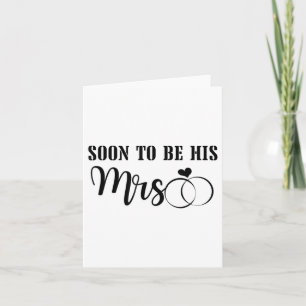 Tarjeta Pronto Seré El Sr. &amp; La Sra. Celebra La Novia 