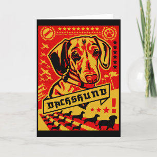 Tarjeta Propaganda del Dachshund