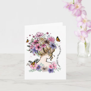 Tarjeta Propagar amabilidad como flores silvestres Cita