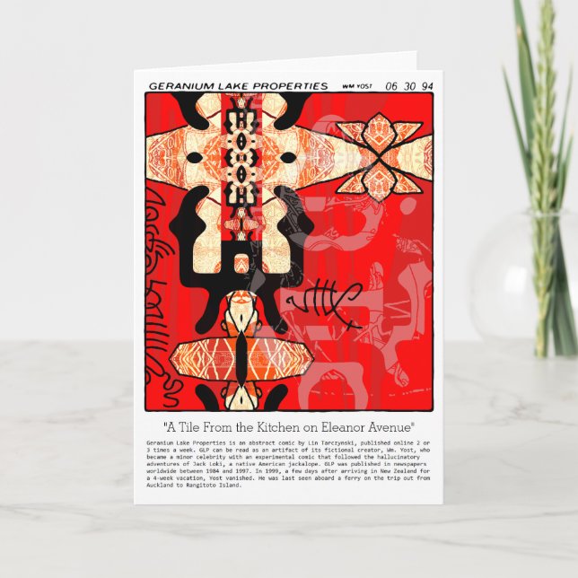 Tarjeta Propiedades del lago Geranium (Anverso)