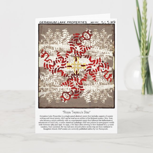 Tarjeta Propiedades del lago Geranium (Anverso)