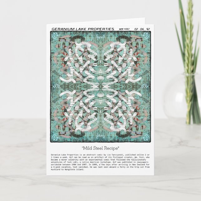 Tarjeta Propiedades del lago Geranium (Anverso)