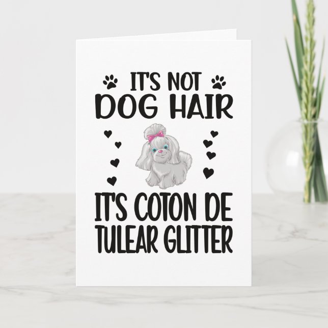 Tarjeta Propietario del Perro Coton de Tulear (Anverso)