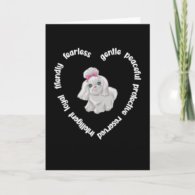 Tarjeta Propietario del Perro Coton de Tulear (Anverso)