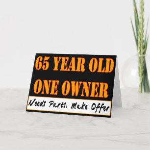 Tarjeta Propietario único de 65 años - Necesita piezas, ha