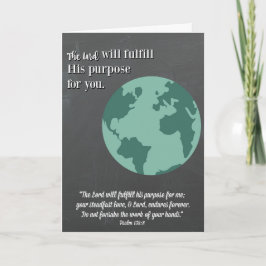 Tarjeta Propósito-Religioso Graduation Card del señor