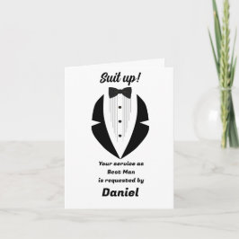 Tarjeta Propuesta de boda del padrino