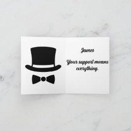 Tarjeta Propuesta de boda del padrino