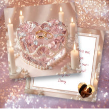 Propuesta de Boda | Tarta de Corazón Cristalino y